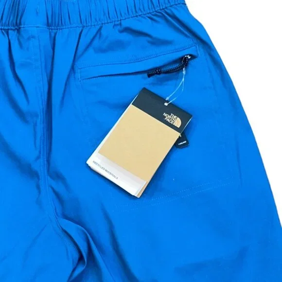 The North Face Relaxed Fit Elastic Waist Pull On Banff Blue 7" Shorts Size Small - Picture 5 of 10
